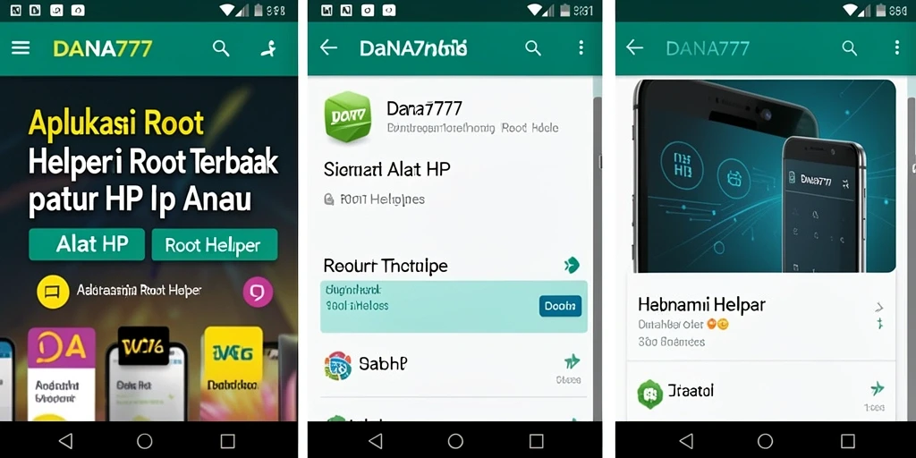 Antarmuka DANA777 yang memudahkan pengguna melakukan rooting.