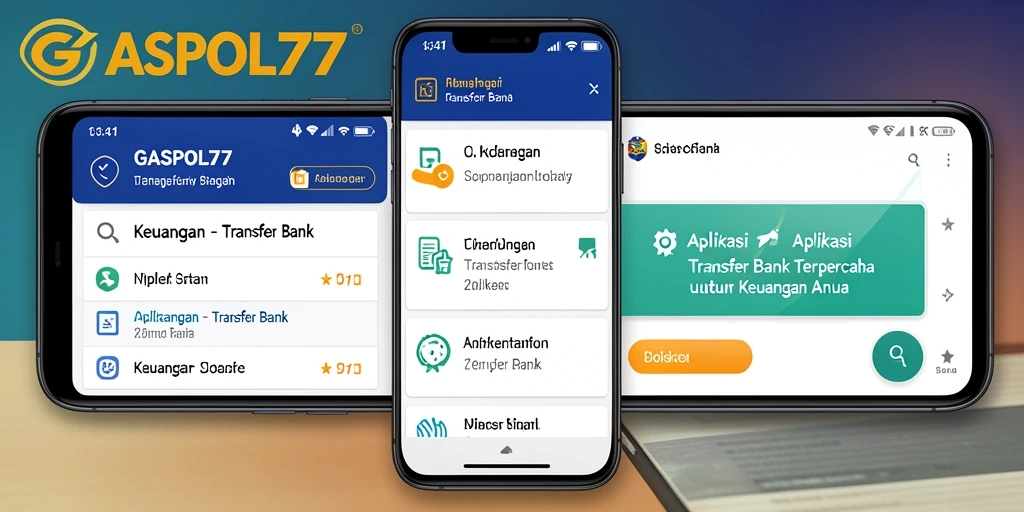 Antarmuka GASPOL77 yang memudahkan transaksi Transfer Bank.