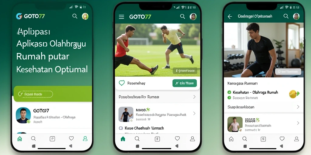 Tampilan antarmuka GOTO77 yang intuitif dan mudah digunakan untuk olahraga rumah.
