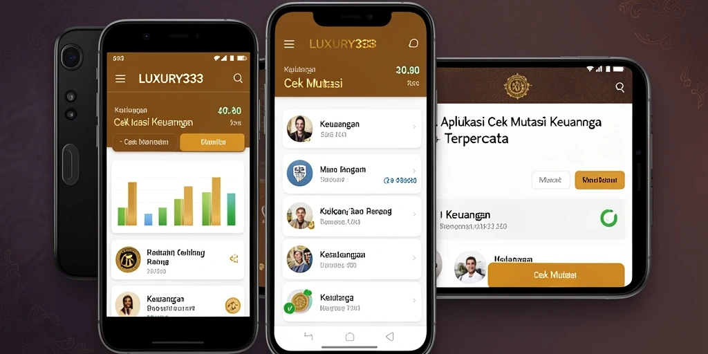 Tampilan antarmuka LUXURY333 yang mudah digunakan untuk Cek Mutasi.