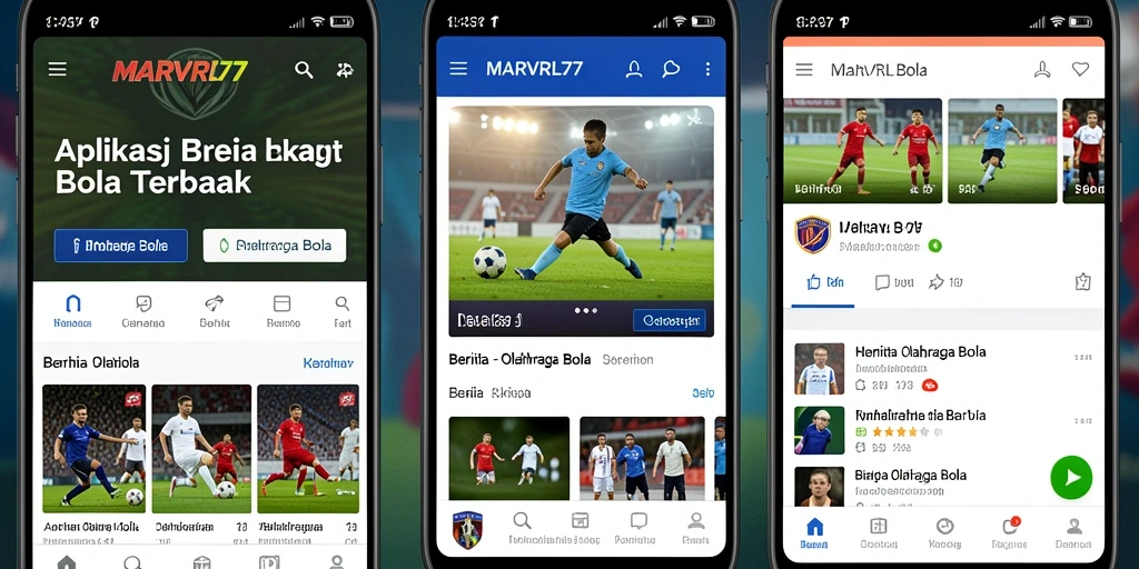 Tampilan antarmuka aplikasi MARVRL77 yang menarik dan informatif.