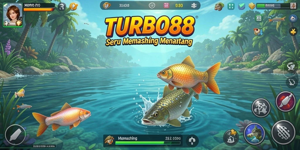 Antarmuka TURBO88 menawan dengan fungsi memancing yang intuitif.