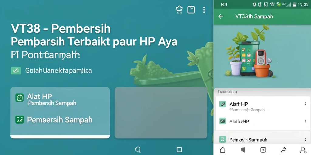 Antarmuka pembersihan sampah VT38 yang intuitif dan sederhana.