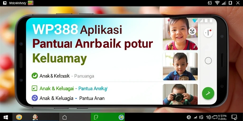 Tampilan utama WP888 dengan fitur Pantau Anak yang intuitif.
