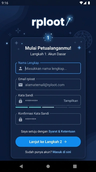 Panduan Lengkap Mendaftar Akun Rploot di Android